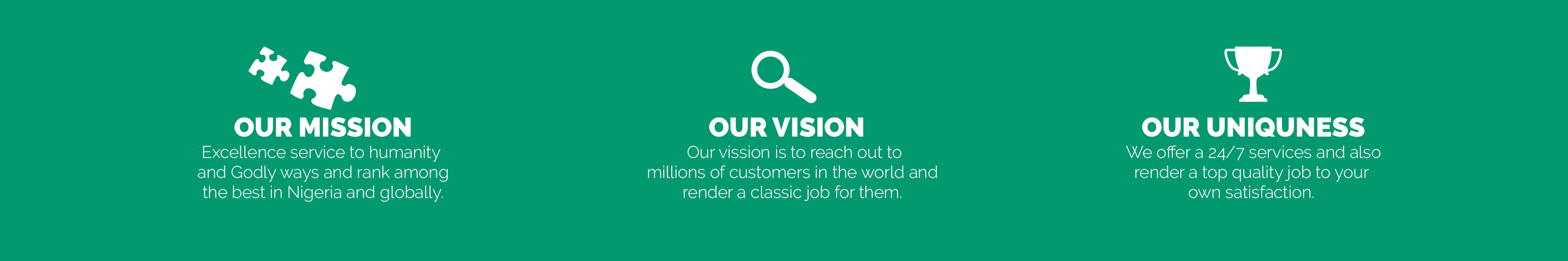 mission,vision and uniqueness